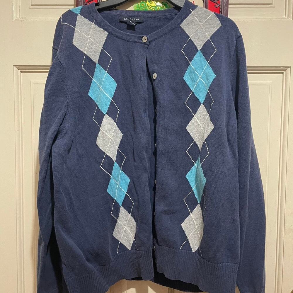 Lands end blue and
